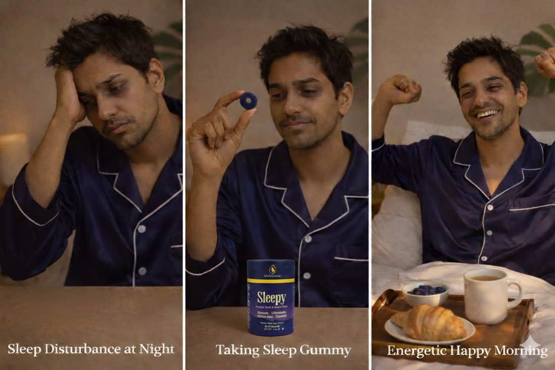 Best Sleep Gummies OR Sleepy Gummies for Peaceful Mind & Restful Sleep | Natural Blueberry Flavor