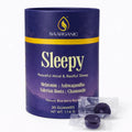 Sleepy Gummies for Peaceful Mind & Restful Sleep | Melatonin, Ashwagandha, Valerian Root & Chamomile | Natural Blueberry Flavor | 30 Gummies (114 g) | Blend of Ayurveda Saarganic