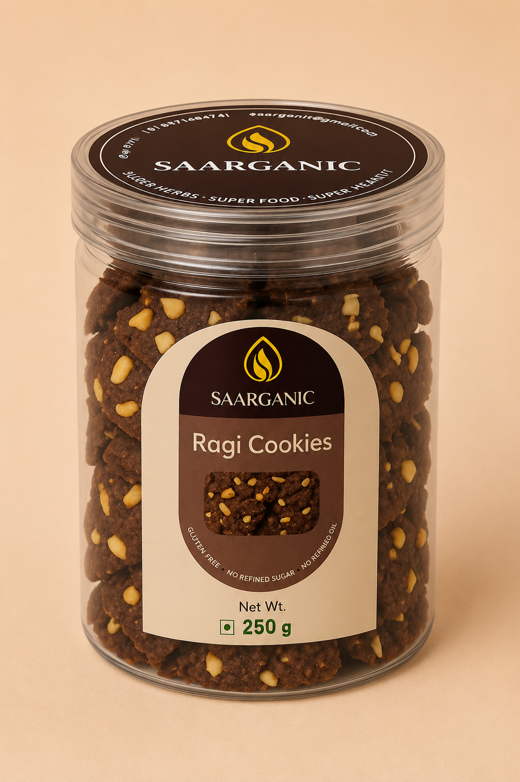 Saarganic Ragi Cookies Super Food