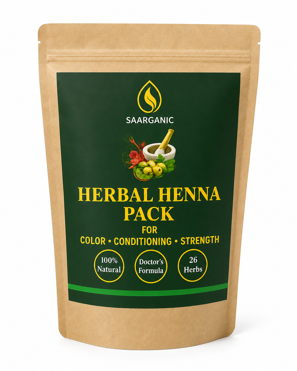Saarganic Herbal Henna Powder
