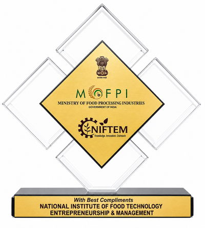 MOFPI and NIFTEM Recognition certificate