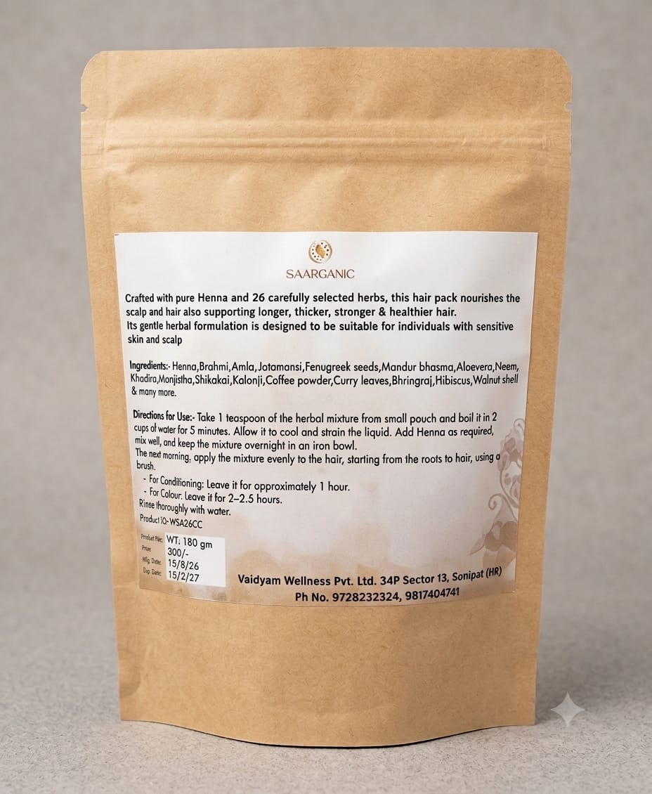 Saarganic Herbal Henna Powder
